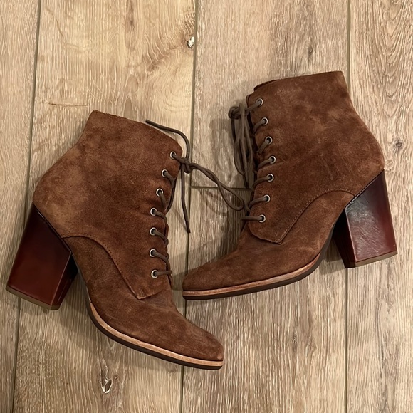 KorkEase Shoes Korkease Suede Laceup Bootie Poshmark